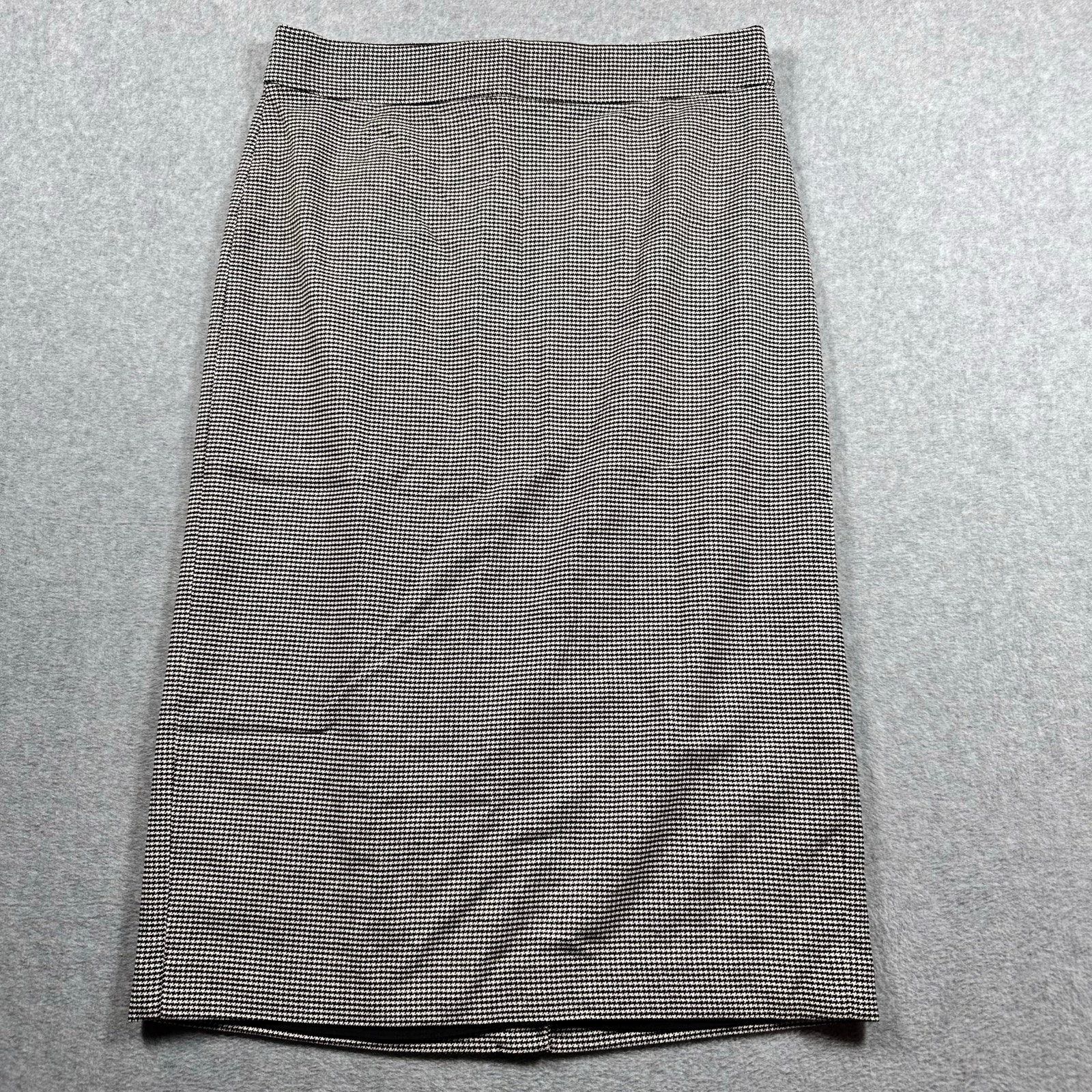 Kate Spade Houndstooth A-Line Skirt Black White